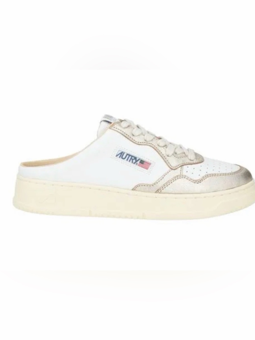 Autry Medalist Mule Sneaker White / Gold